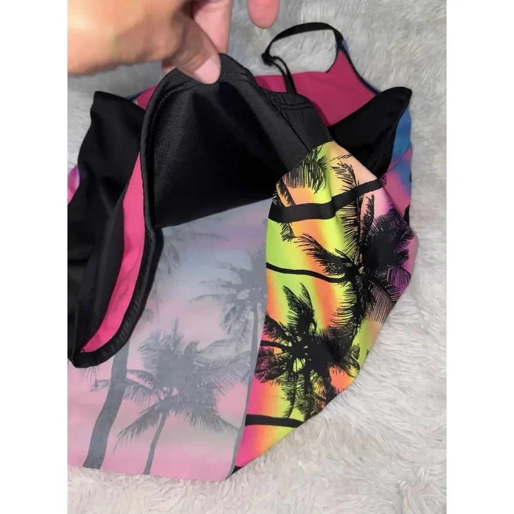 Justice Girls 16 “Talk To The Palm” Tankini Top. Cute, Fun